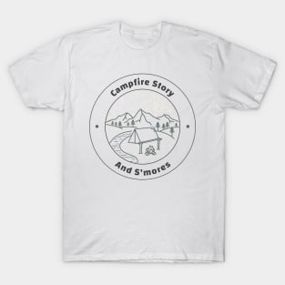 campfire story and smores T-Shirt